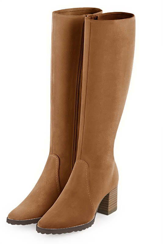 Bottes camel cuir femme hot sale